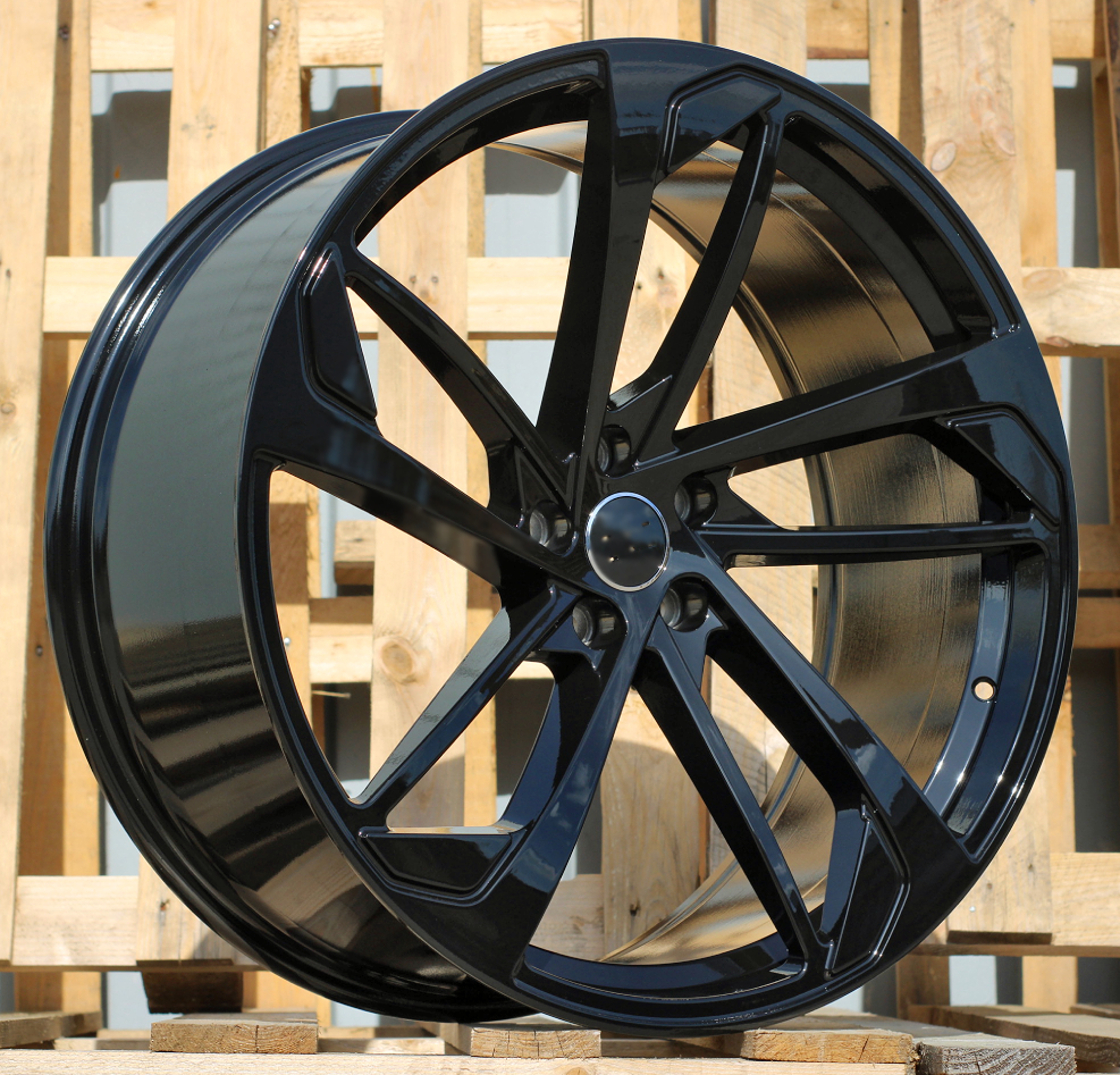 R22x9.5 5X112 ET 26 66.5 XE139 (IN5445) Black (BL) For AUD (K3)