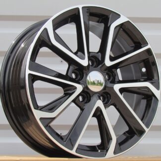 R16x6.5 5X114.3 ET 45 60.1 FE177 Black Polished (MB) For TOYOT (K7)