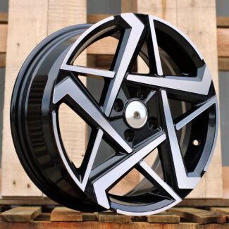 R16x6.5 4X100 ET 45 54.1 Y1237 Black Polished (MB) For HYUND (K4)