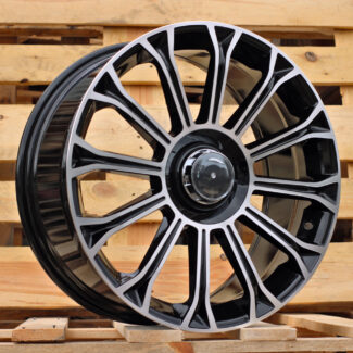 R18x8 5X112 ET 35 66.6 FBX003 Black Polished (MB) For MER (Z5) (HYBRID FORGED)