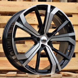 R19x7.5 5X108 ET 50.5 63.4 SF503 Black Polished (MB) For VOLVO (Z5) (HYBRID FORGED)