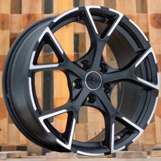 R17x7.5 5X112 ET 42 66.5 3S5997 Black Polished Half Matt (MBHM) For AUD (P2) (HYBRID FORGED)