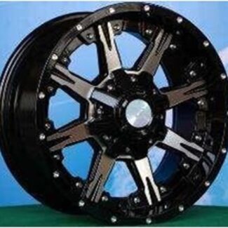R20x9 12X135/139 ET M12 106.1 LU406 Black (BL) For 4X4 (K3) (Milling)