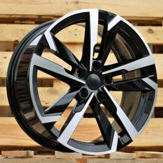 R17x7 5X112 ET 40 57.1 FBX254 Black Polished (MB) For SKODA (Z5) (HYBRID FORGED)