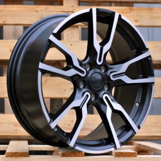 R18x7.5 5X112 ET 45 66.6 I5662 Black Polished Half Matt (MBHM) For BMW (K7) (X1/X2)
