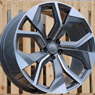 R22x10 5X112 ET 26 66.5 B1637 (B376) Grey Polished (MG) For AUD (K3)