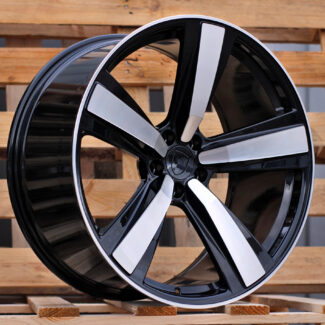 R21x9.5 5X112 ET 26 66.5 3S1239 Black Polished (MB) For PORCH (K4) (HYBRID FORGED (Rear+Front)