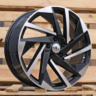 R17x7 5X100 ET 40 57.1 FBX170 Black Polished (MB) For VW (Z5) (HYBRID FORGED)