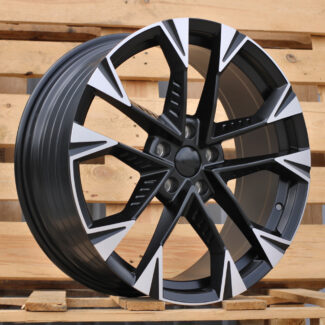 R19x8 5X112 ET 40 57.1 YF1150 Black Polished Half Matt (MBHM) For CUPRA (K8) (HYBRID FORGED)