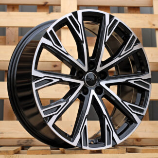 R21x8.5 5X112 ET 34 66.5 3S1277 Black Polished (MB) For AUD (K4) (HYBRID FORGED)