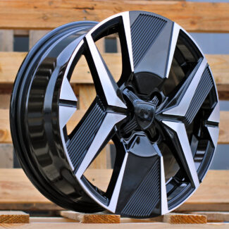 R16x6.5 4X108 ET 32 65.1 Y1256 Black Polished (MB) For PEUG (R) (NEW Model)