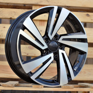 R18x7 5X100 ET 39 57.1 3S1282 Black Polished (MB) For VW (P) (T-Cross HYBRID FORGED)