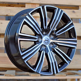 R18x8 5X108 ET 42 63.4 F0086 (TL0086NW) Black Polished (MB) For VOLVO (P1)