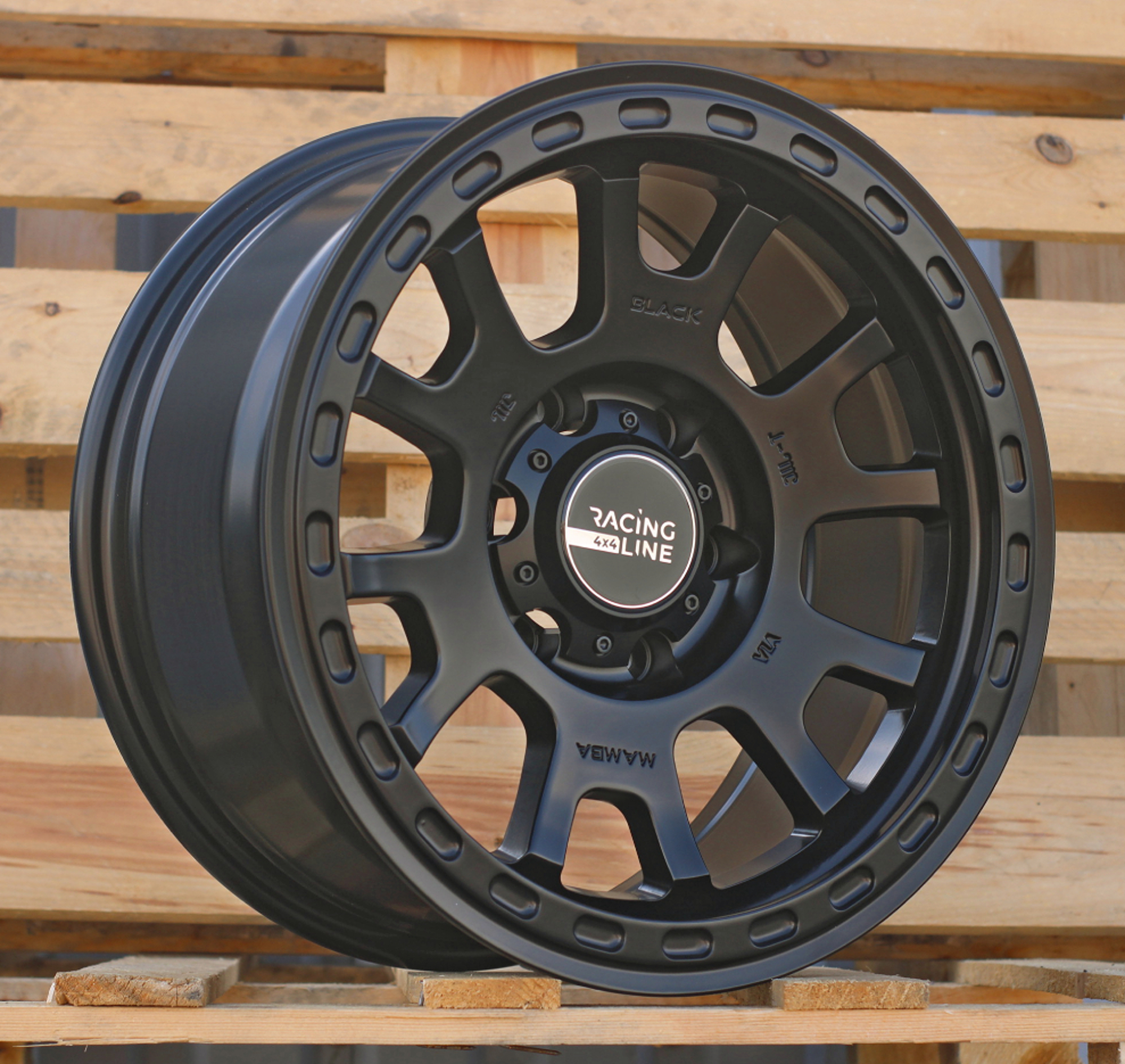 R17x8 6X139.7 ET 0 110.1 3S1102 Black Half Matt (BLHM) For 4X4 (D2) (HYBRID FORGED)
