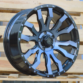R20x9 5X127 ET 35 71.5 I0215B Black+Double Tinted Face (BLDTF) For 4X4 (K8)