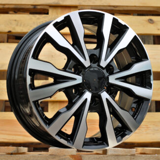 R16x6.5 6X130 ET 54 84.1 B3025 Black Polished (MB) For MER (Z1) (HYBRID FORGED(max 1400kg)