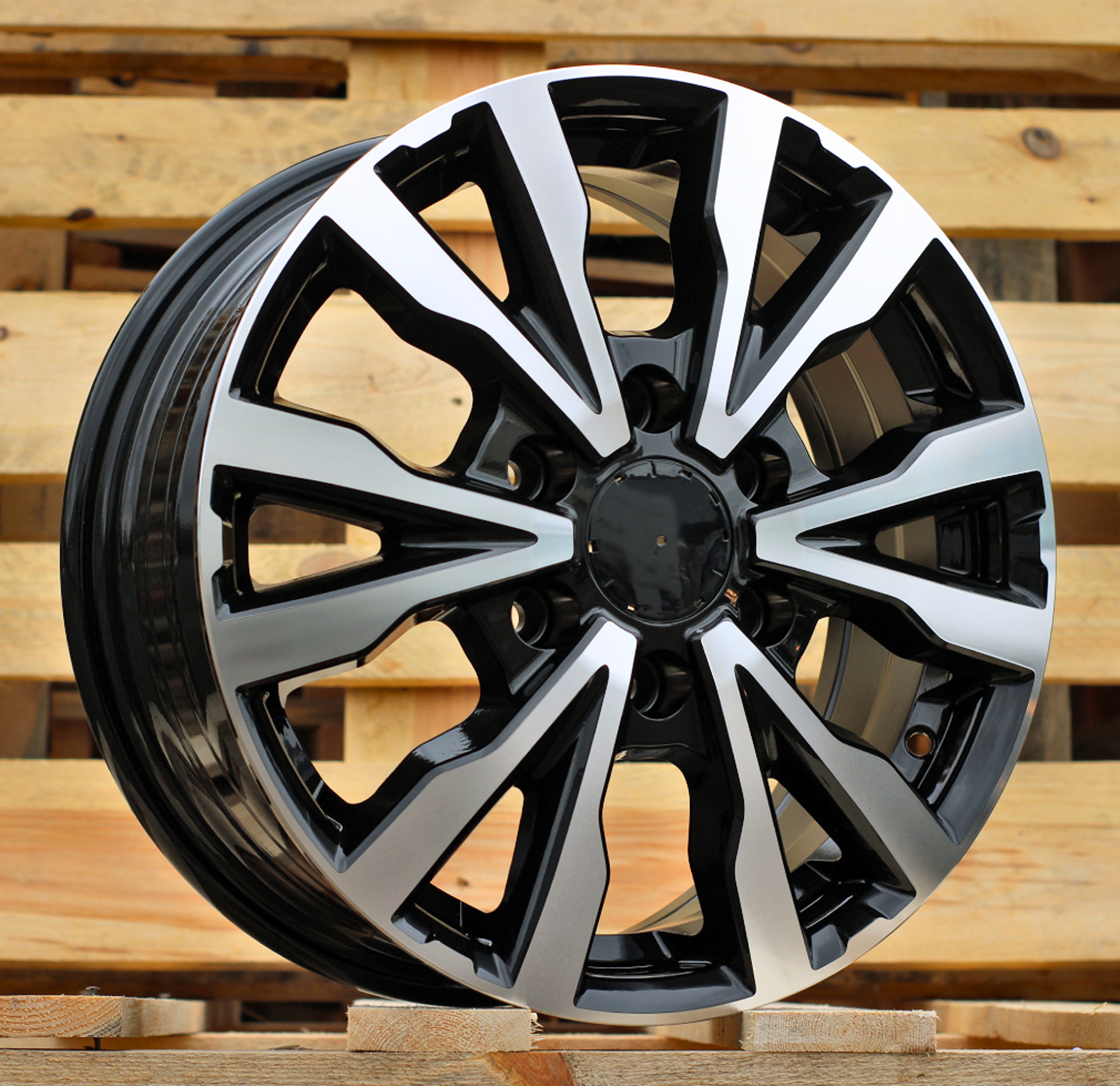 R16x6.5 6X130 ET 54 84.1 B3025 Black Polished (MB) For MER (Z1) (HYBRID FORGED(max 1400kg)
