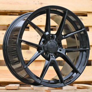 R18x8 5X112 ET 27 66.6 B1416 (FBX124) Black (BL) For BMW (Z5) (HYBRID FORGED)