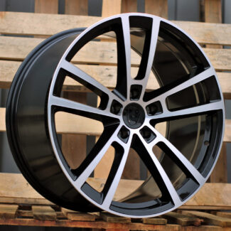 R22x11.5 5X130 ET 61 71.6 I3081F Black Polished (MB) For PORCH (Z5) (HYBRID FORGED Rear+Front)