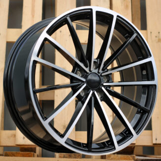 R19x8 5X112 ET 45 57.1 I0383 Black Polished (MB) For VW (K7)
