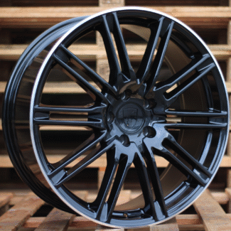 R21x10 5X130 ET 50 71.6 BY476 Black+Polished Lip (BLPL) For PORCH (P+Z6)