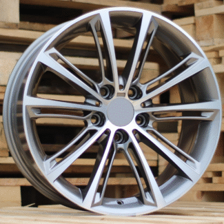 R18x8 5X120 ET 34 72.6 B528 (FE010) Grey Polished+Powder Coating (MGPC) For BMW (K4)