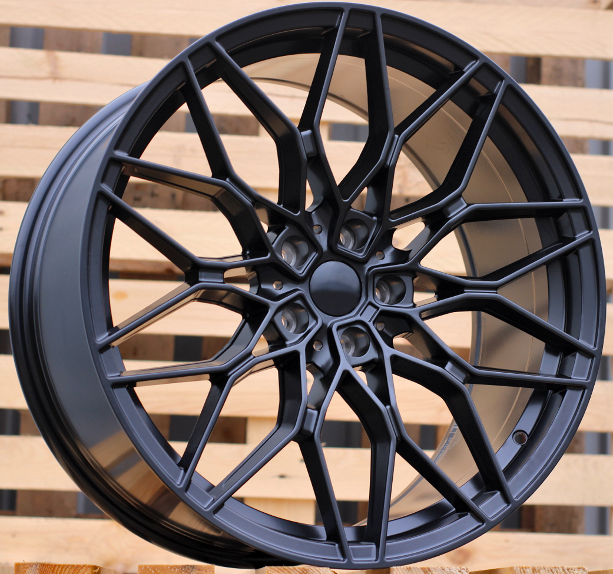 R17x7.5 5X112 ET 40 66.6 IN292 (XFDQ012) Black Half Matt (BLHM) For BMW (P1) (HYBRID FORGED)