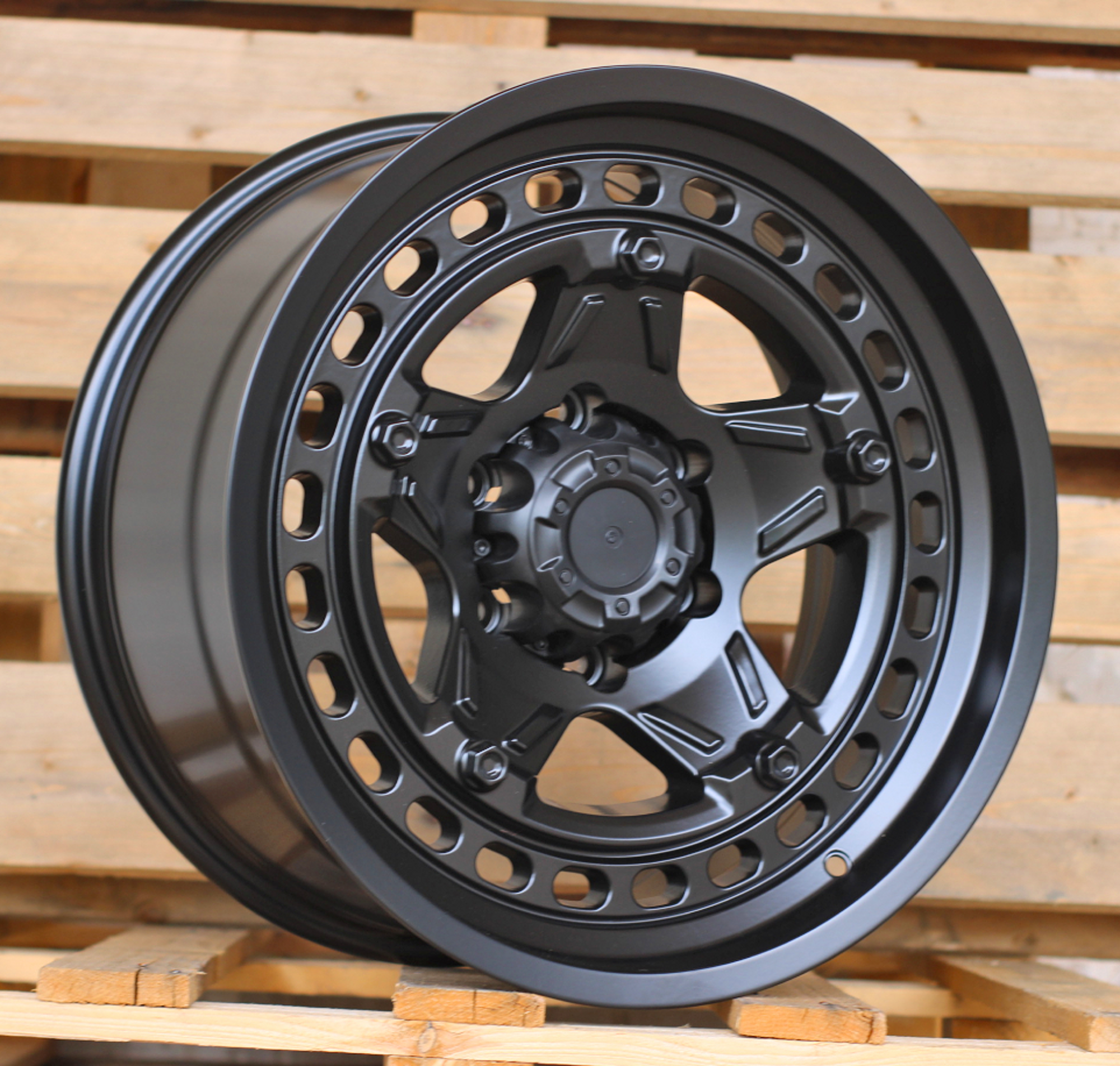 R18x9 6X114.3 ET 0 66.1 JT186 Black Matt (BM) For 4X4 (K3+K4)