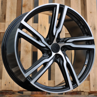 R22x9.5 5X108 ET 40 63.4 FE161 (BY1793) Black Polished (MB) For VOLVO (Z1)