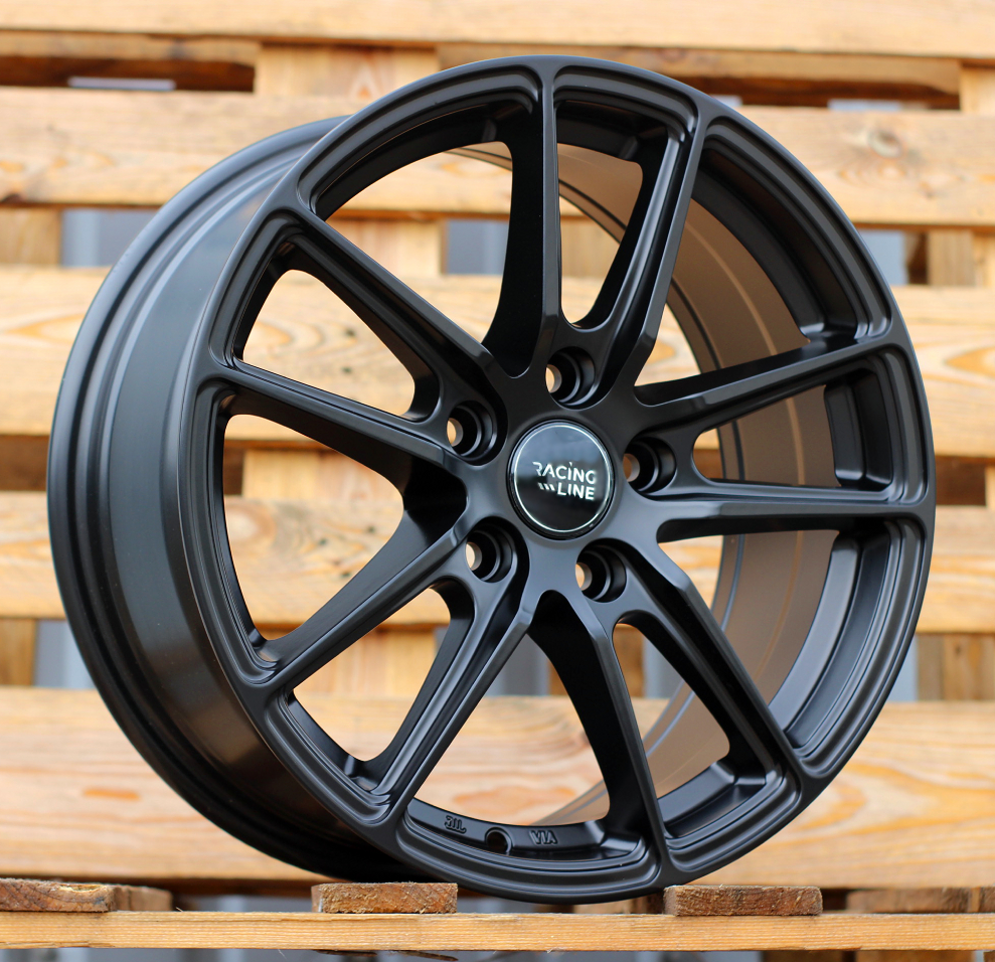 R16x7 5X112 ET 42 66.6 B1155 Black Half Matt (BLHM) For RACIN