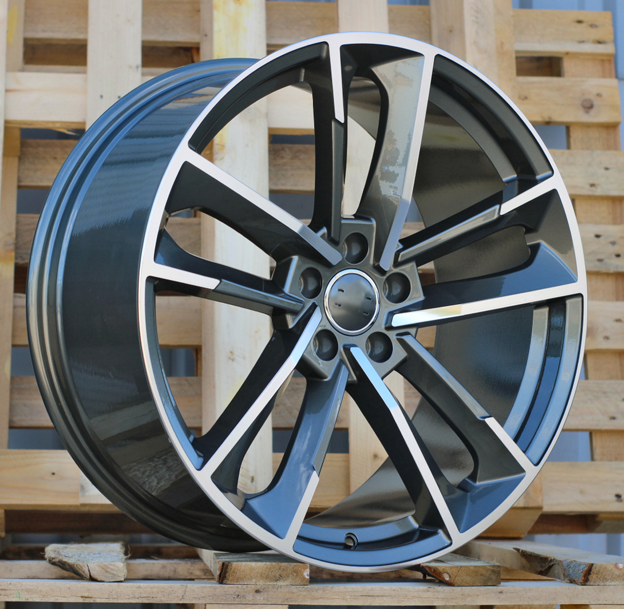 R20x9 5X112 ET 30 66.5 XFE81 (A5395) Grey Polished (MG) For AUD (P)