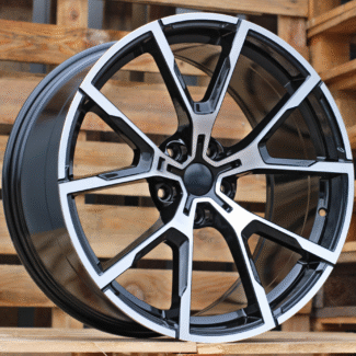 R20x10 5X120 ET 42 72.6 B5601 Black Polished (MB) For BMW (P2) (REAR+FRONT)