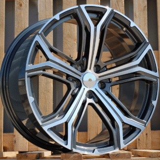 R21x9 5X114.3 ET 35 67.1 BFMS3 (FB0285) Grey Polished (MG) For MASER (K7) (FORGED Maserati (Rear+Front)