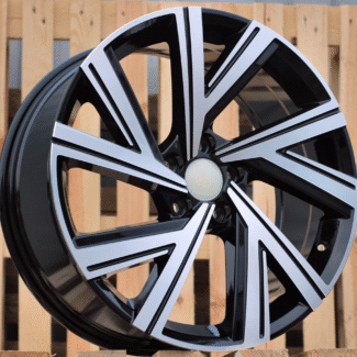 R18x8 5X112 ET 45 57.1 B5805 Black Polished (MB) For VW (K4+P)