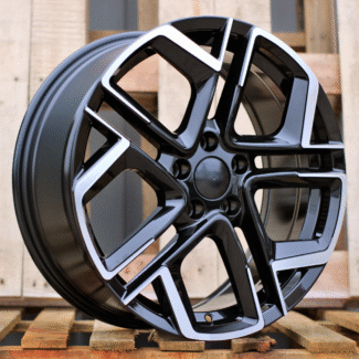 R19x8.5 5X112 ET 38 57.1 Y1243 (YF5667) Black Polished (MB) For VW (P1) (HYBRID FORGED)