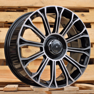 R20x8.5 5X112 ET 36 66.6 FBX003 (H3153F) Black Polished (MB) For MER (K7) (HYBRID FORGED Rear+Front)
