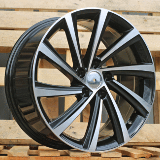 R19x8 5X112 ET 45 57.1 D2403 (YF1151) Black Polished (MB) For SKODA (K7) (HYBRID FORGED)