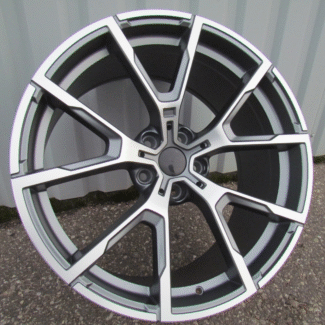 R19x8 5X120 ET 33 72.6 B5601 Grey Polished Half Matt (MGHM) For BMW