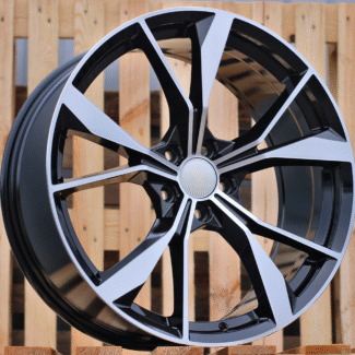 R18x8 5X112 ET 41 57.1 B5808 Black Polished (MB) For VW (P)