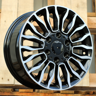 R16x7 6X130 ET 50 84.1 B2419 Black Polished (MB) For MER (Z2)