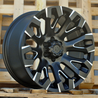 R17x9 6X114.3 ET 0 66.1 JT255 Black Polished (MB) For 4X4 (K3) (Milling)