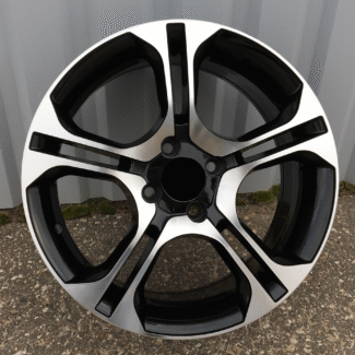 R15x6.5 4X100 ET 40 60.1 BK875 Black Polished+Powder Coating (MBPC) For RENAU (D3+P)