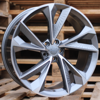 R18x8 5X112 ET 31 66.5 B1566 (FBX008) Grey Polished (MG) For AUD (Z6) (HYBRID FORGED)