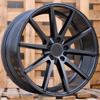 R19x9.5 5X120 ET 38 72.6 QC1122 Black Half Matt (BLHM) For RACIN