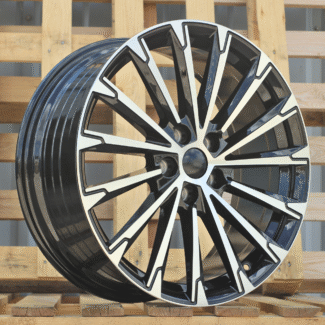 R18x8 5X112 ET 45 57.1 YF0446 Black Polished (MB) For SKODA (K7) (HYBRID FORGED)
