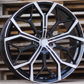 R22x9.5 5X112 ET 32 66.6 FE245 Black Polished (MB) For BMW