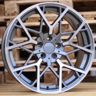 R19x8.5 5X112 ET 26 66.6 B1383 Grey Polished+Powder Coating (MGPC) For BMW (P) (Rear+Front)