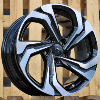 R17x7.5 5X114.3 ET 45 73.1 D2019 Black Polished (MB) For RACIN (Z2+Z6)