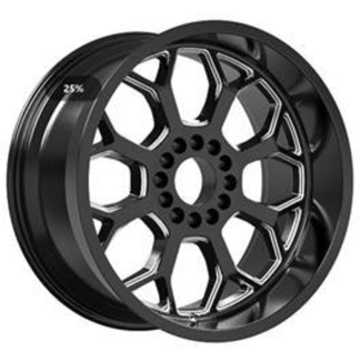 R20x10 8X170 ET M19 125.2 B1960 Black (BL) For 4X4 (Z1) (Milling)