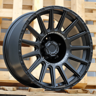 R17x9 6X114.3 ET 5 66.1 FBX026 Black Matt+Text (BMT) For 4X4 (K7) (HYBRID FORGED (MB+Text)